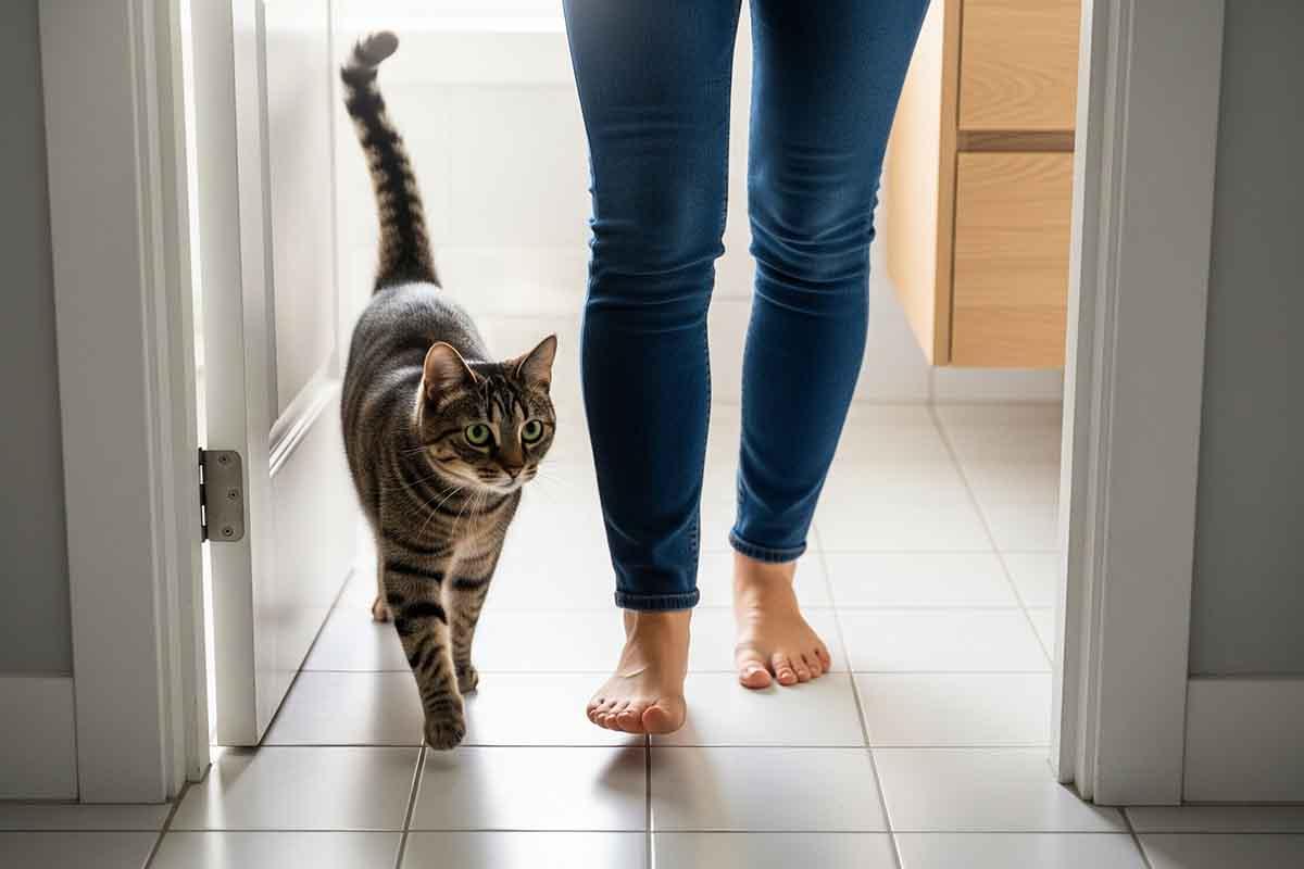 Mistério Felino: Por Que Meu Gato Me Segue Até o Banheiro?